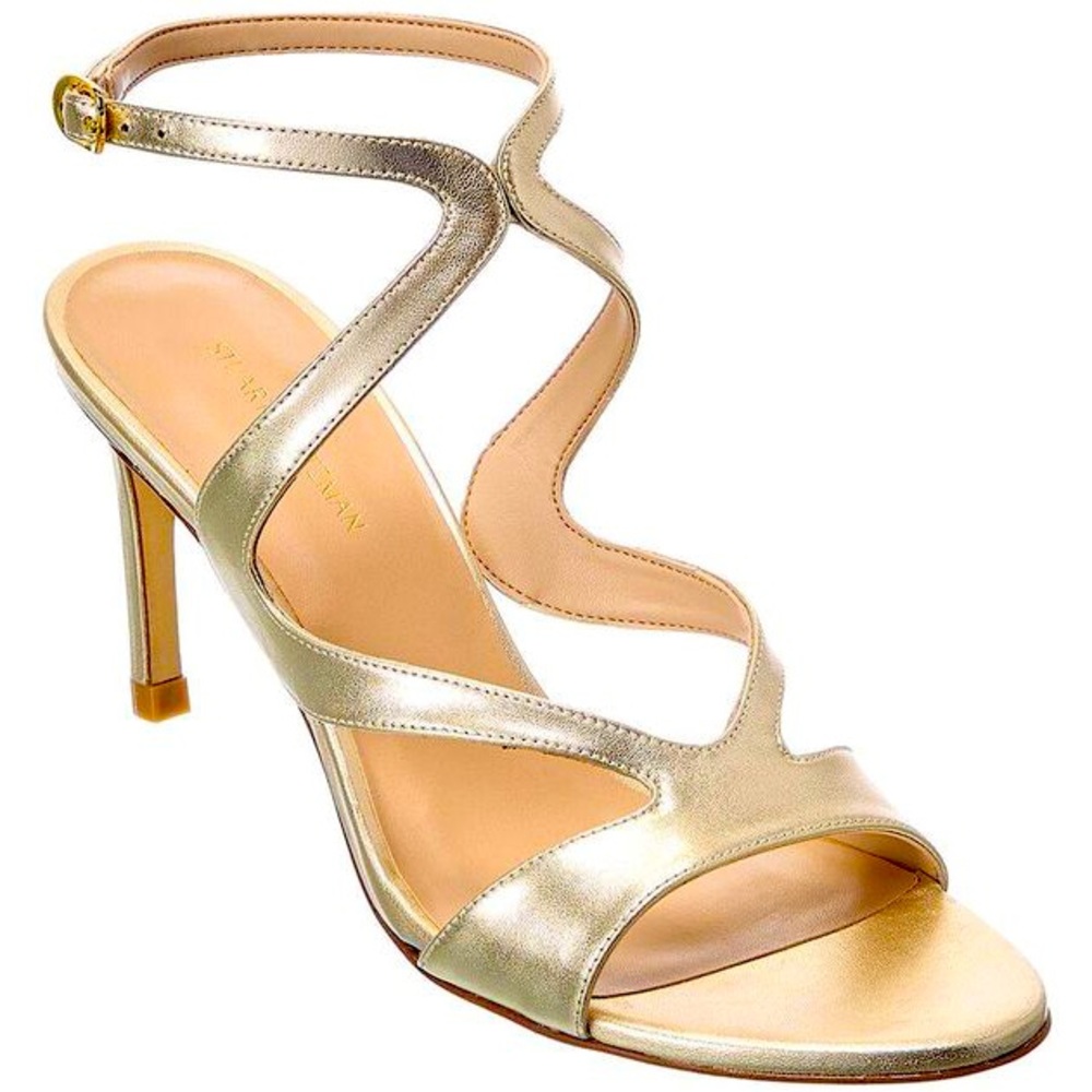 Stuart Weitzman Mariposa Gold Heels